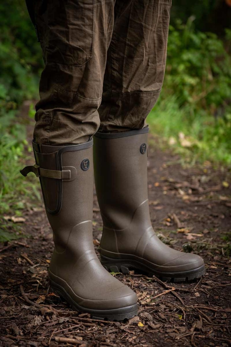 Fox Neoprene lined Camo/Khaki Rubber Boot - Csizma neoprén belsővel