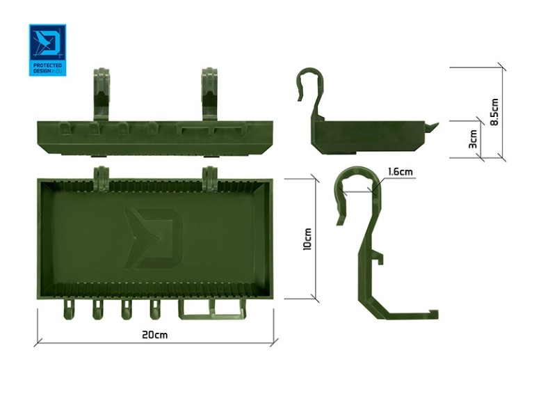 Delphin ShelfPod Camo RodPod Polc