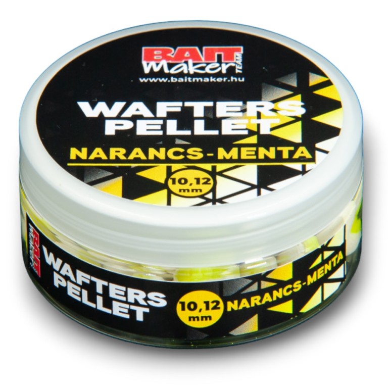 Bait Maker Wafters Pellet 10,12 mm Narancs-Menta 30 g