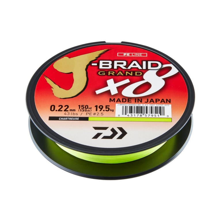 Daiwa J-Braid Grand X8E 135 m CH - Fonott zsinór