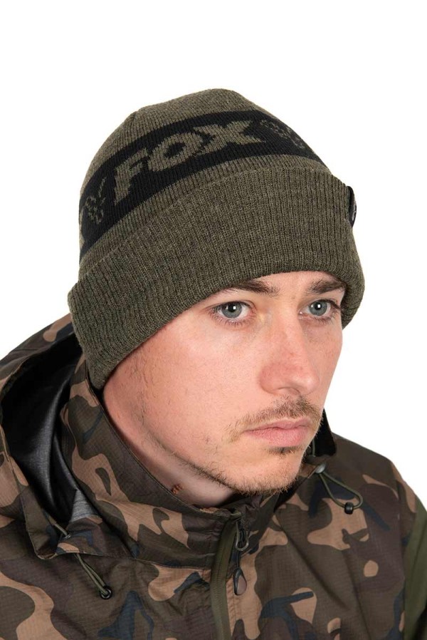 Fox Collection Beanie Hat G/B - Téli Sapka