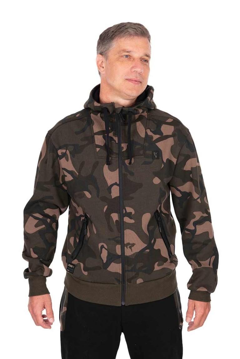 Fox Camo Full Zip Premium 310 Hoodie - Kapucnis pulóver