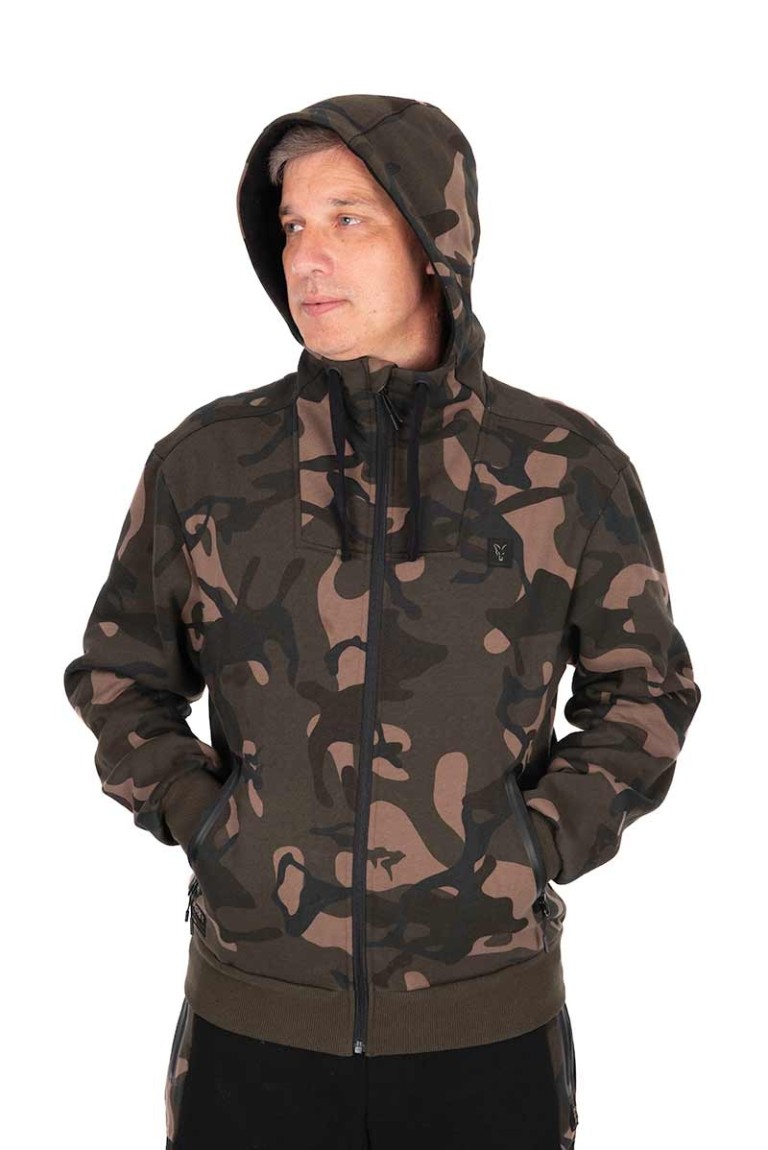 Fox Camo Full Zip Premium 310 Hoodie - Kapucnis pulóver