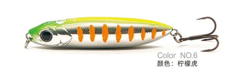 Lurefans Lamdou Sinking Wobbler 12 g/60 mm Lime Orange színben