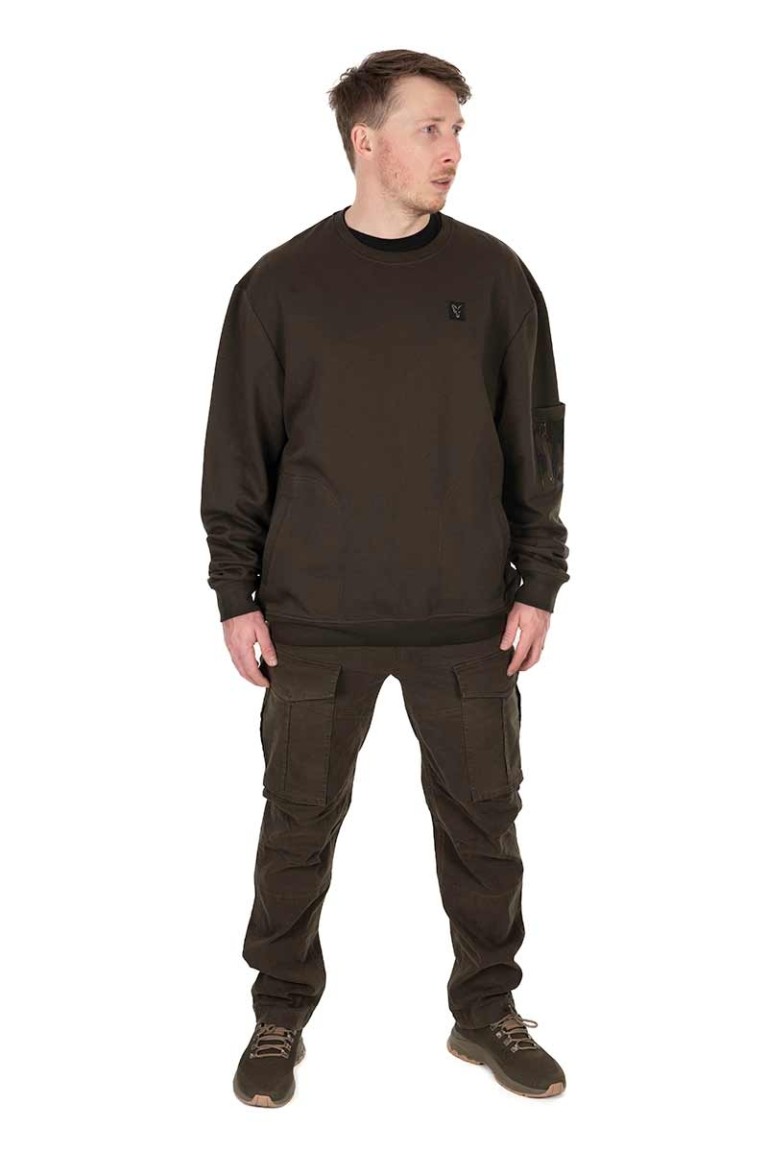 Fox LW Khaki Jumper - Pulóver