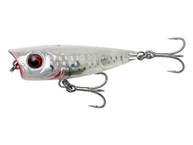 Savage Gear 3D Minnow Popper 4,3 cm Floting Christal White