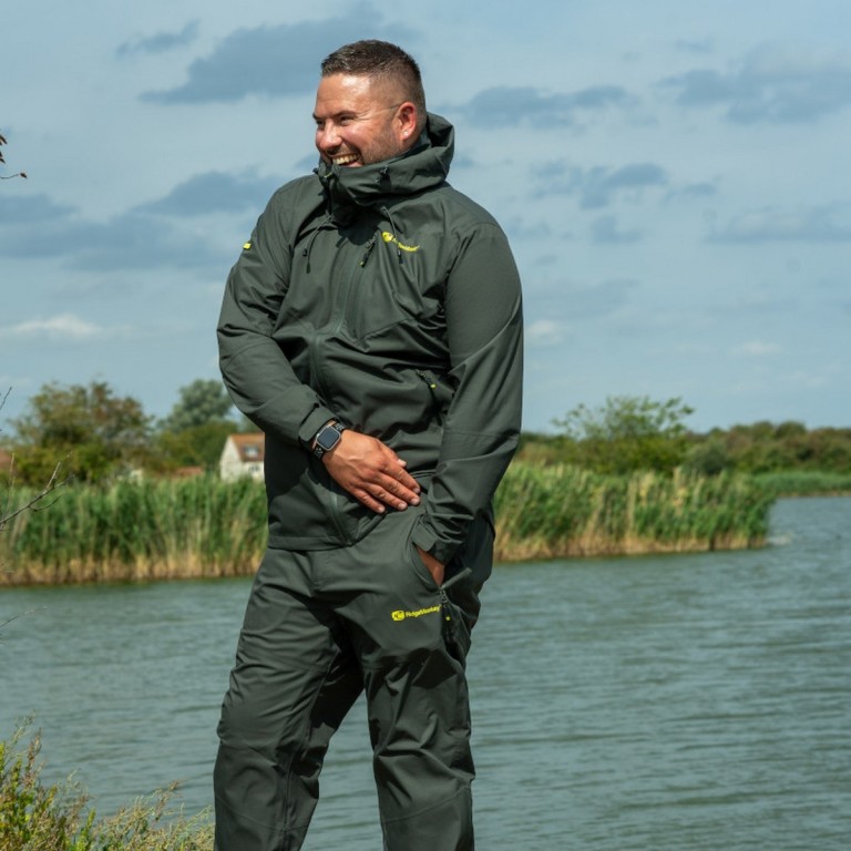 RidgeMonkey APEarel ThermaPro Waterproof Shell Trousers Green - Esőnadrág