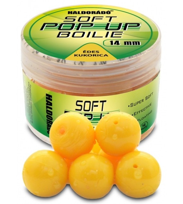 Haldorádó Super Soft Pop Up Boilie 14 mm - Édes Kukorica