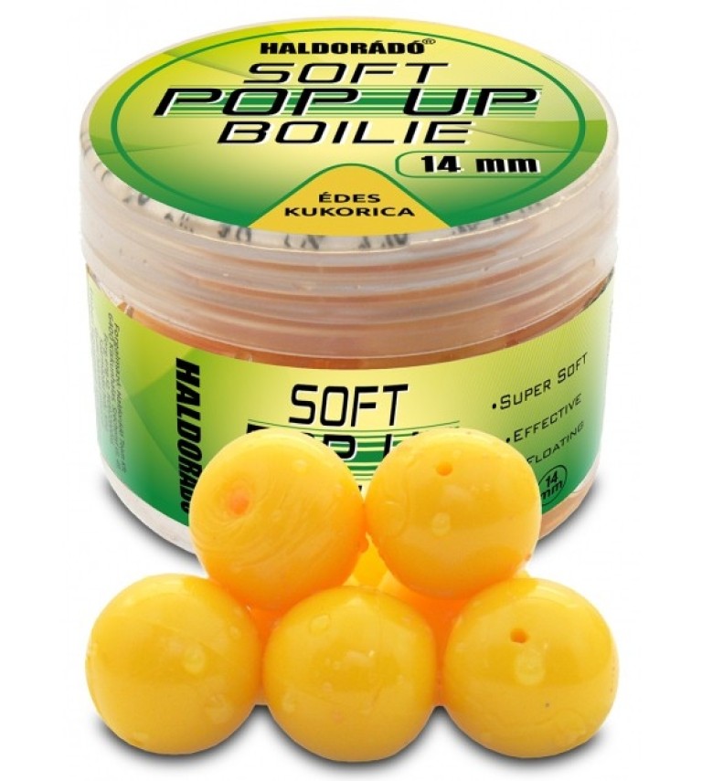 Haldorádó Super Soft Pop Up Boilie 14 mm - Édes Kukorica