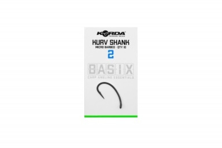 Korda Basic Kurv Shank Barbed - Horog