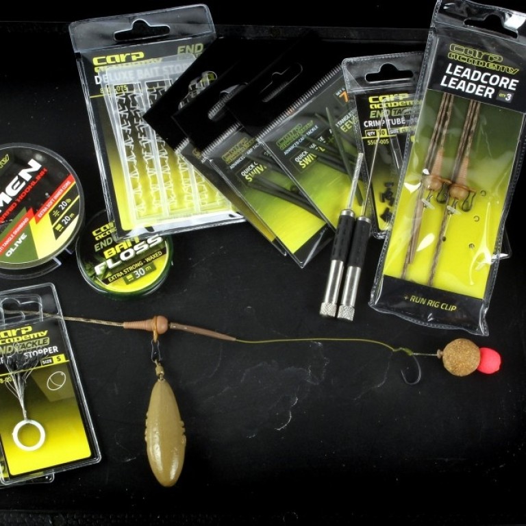 Carp Academy Leadcore Leader - Komplett végszerelék ólombetétes zsinóron