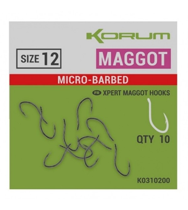 Korum Xpert Maggot Barbed - Horog