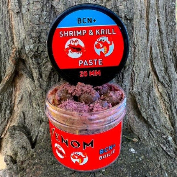 Feedermania Venom Shrimp & Krill Paste BCN +20 mm - Pasztázott horogcsali