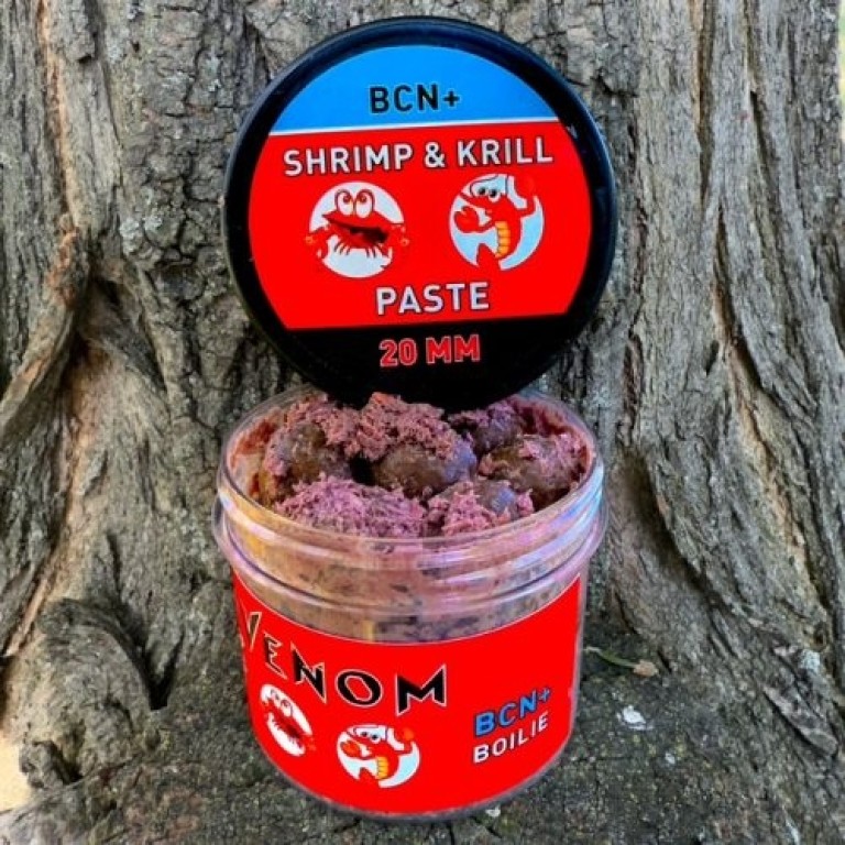 Feedermania Venom Shrimp & Krill Paste BCN +20 mm - Pasztázott horogcsali