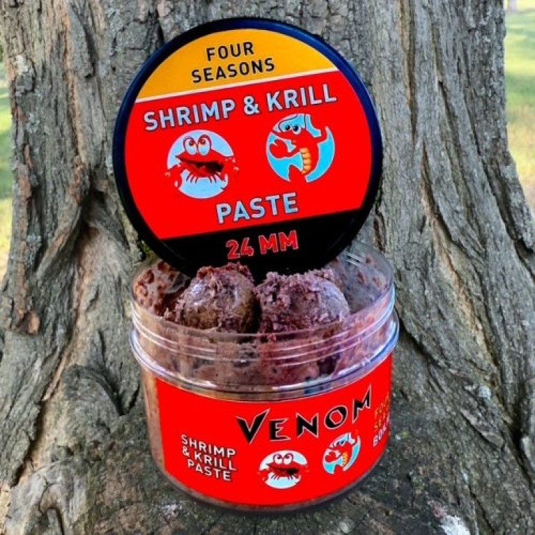 Feedermania Venom Shrimp & Krill Paste Four Seasons +24 mm - Pasztázott horogcsali