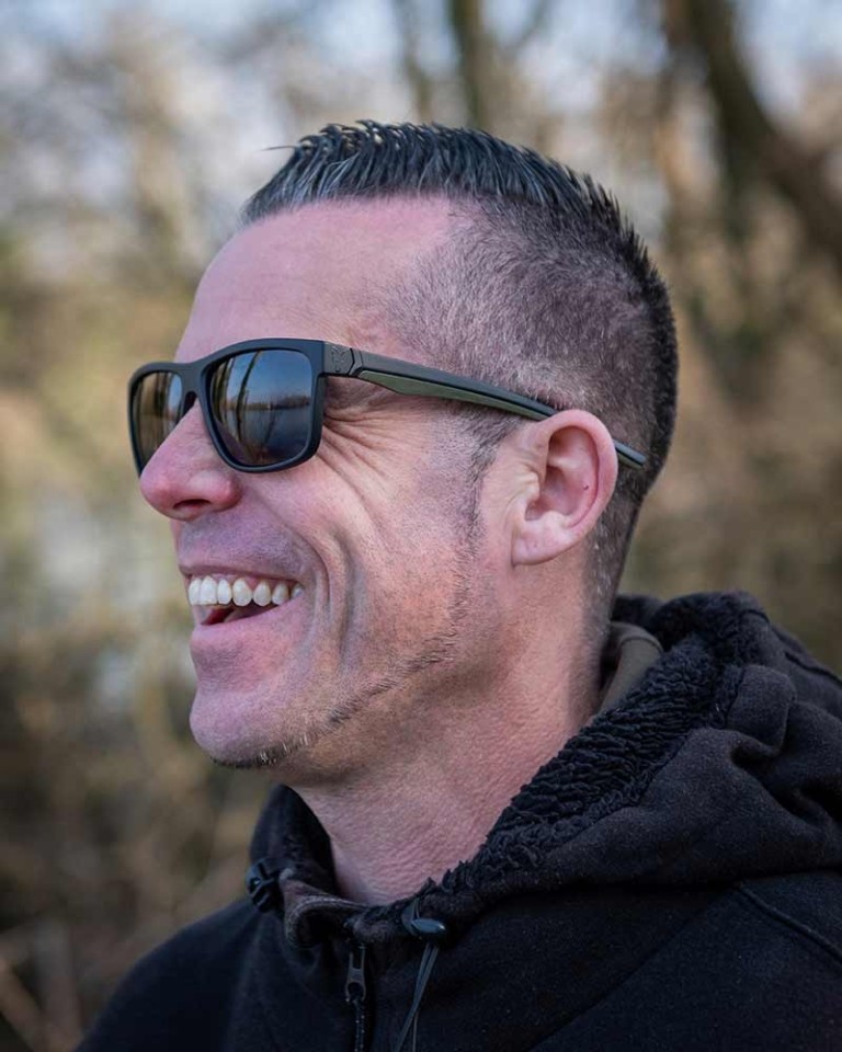 Fox Collection Green Black Shades-Brown - Napszemüveg