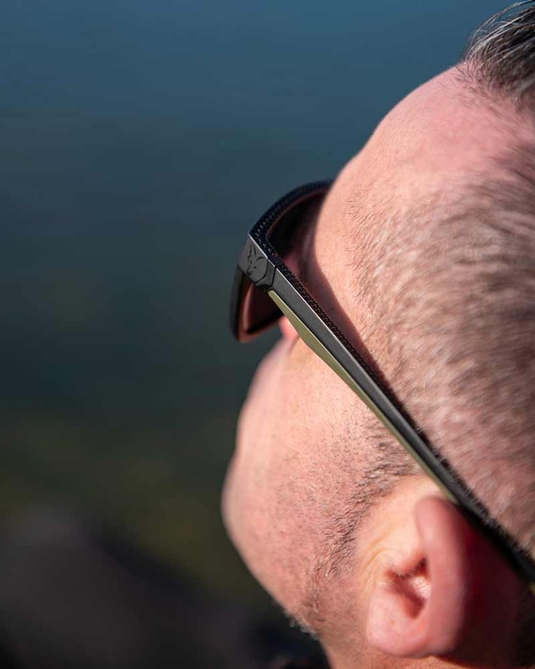 Fox Collection Green Black Shades-Brown - Napszemüveg