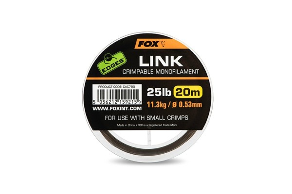 Fox Edges Link Trans Khaki 0,64 mm/0,35 - Előkezsinór