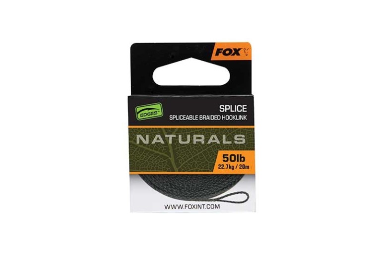 Fox Naturals Splice Hooklength 50 lb - Fűzhető fonott előkezsinór