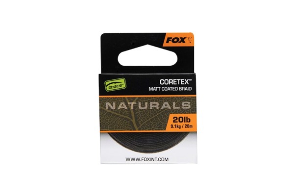 Fox Naturals Coretex Matt Coated Braid 20 m 20 lb - Bevonatos előkezsinór