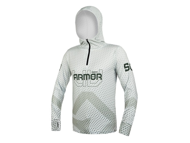 Delphin UV Armor 50+ Kapucnis Hosszúujjú Póló Olive