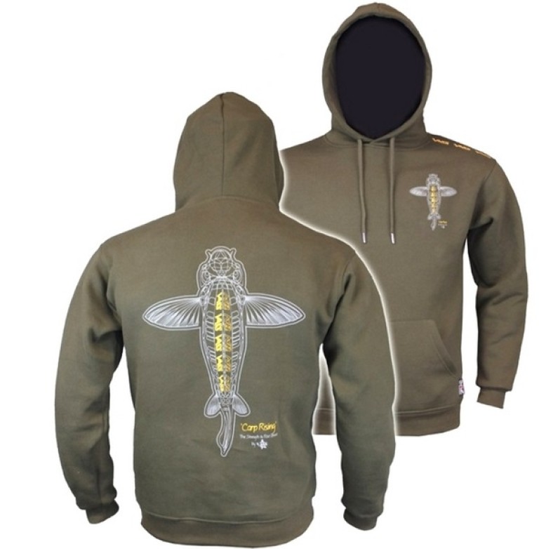 Vass Carp Rising Hoodie Khaki Edition - Kapucnis pulóver