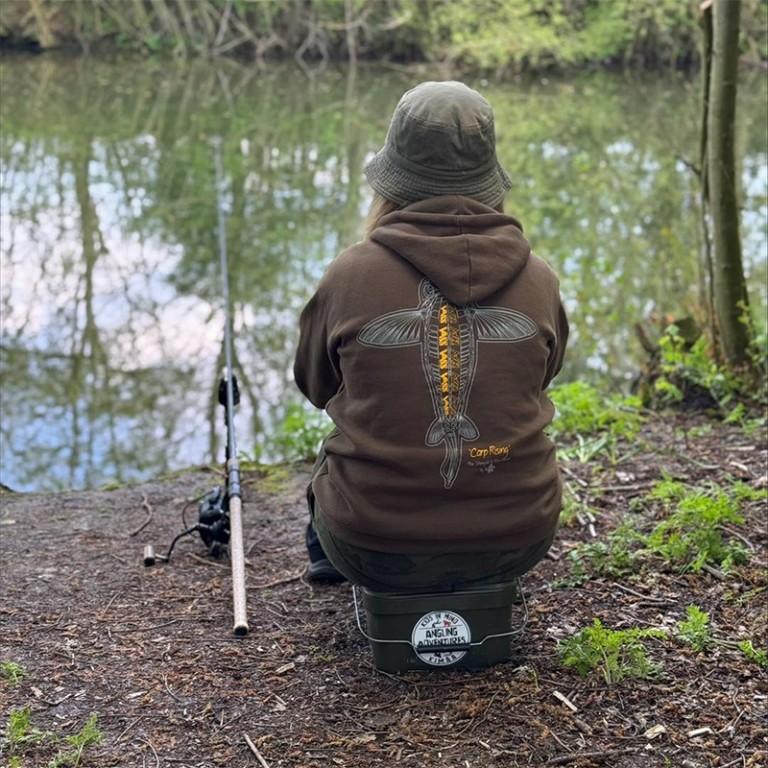 Vass Carp Rising Hoodie Khaki Edition - Kapucnis pulóver