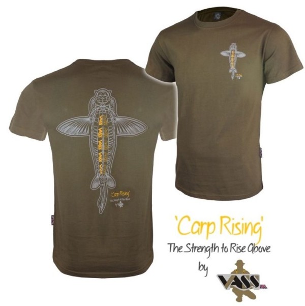 Vass Carp Rising T-Shirt Khaki Edition - Póló