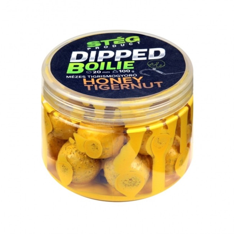 Stég Dipped Boilie Honey Tigernut 20 mm 100 g