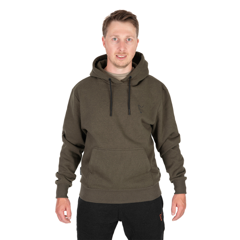Fox Collection Hoody Green/Black - Kapucnis pulóver