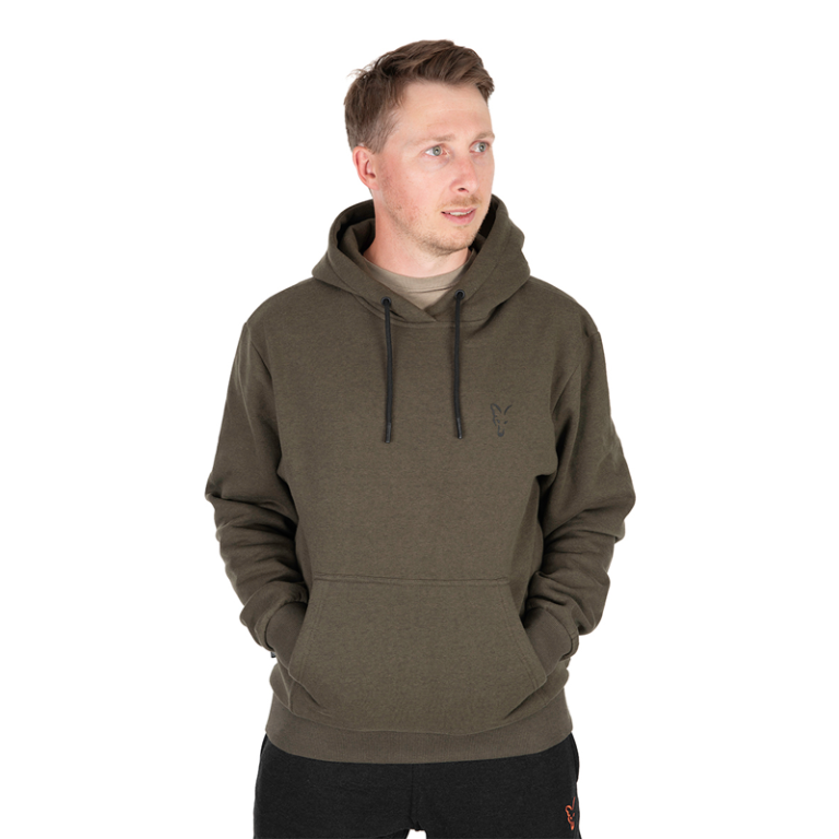 Fox Collection Hoody Green/Black - Kapucnis pulóver