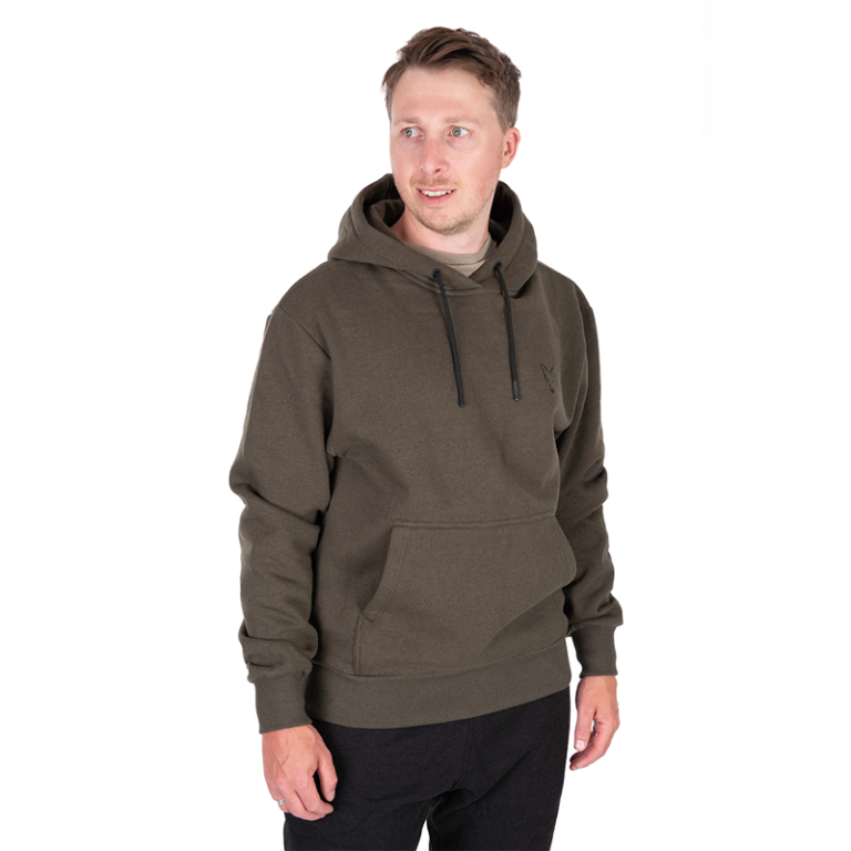 Fox Collection Hoody Green/Black - Kapucnis pulóver