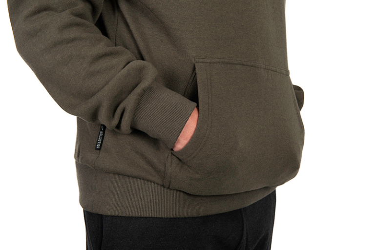 Fox Collection Hoody Green/Black - Kapucnis pulóver