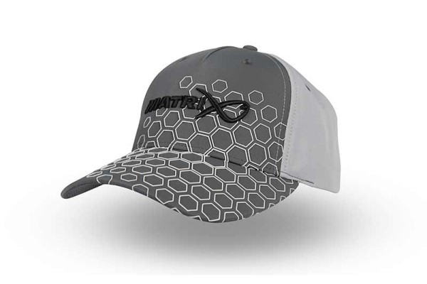 Matrix Hex Print Baseball Cap Grey - Baseball Sapka