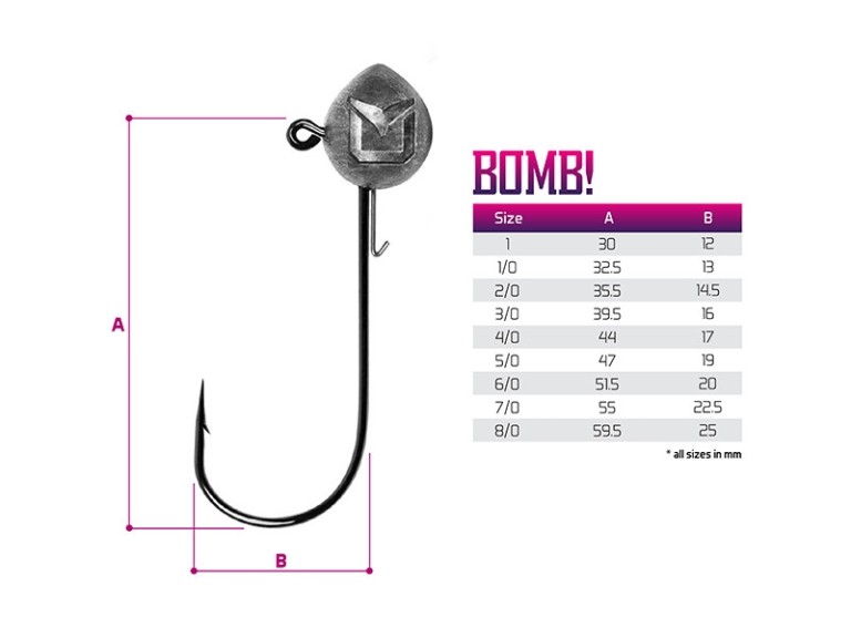 Delphin Bomb Jig Fej Tartóval 7,5 g 5/0