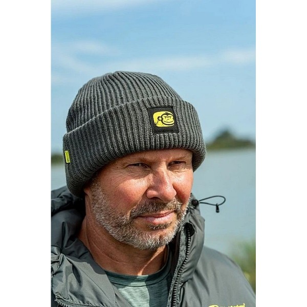 RidgeMonkey Aparel Thermapro Fisherman Beanie Hat Green - Téli Sapka