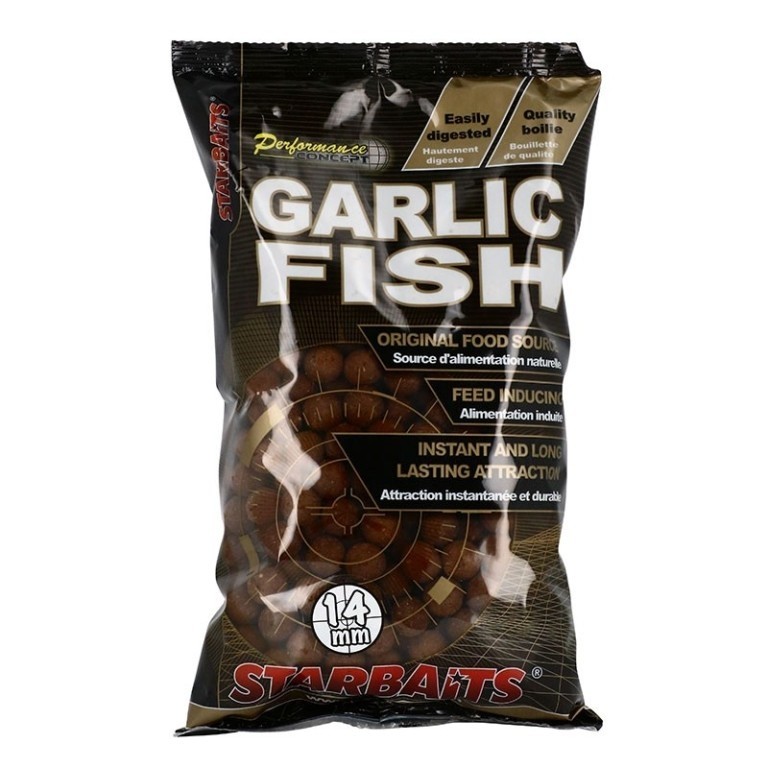 Starbaits Performance Concept Garlic Fish Boilie Bojli 14 mm 1 kg