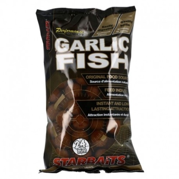 Starbaits Performance Concept Garlic Fish Boilie Bojli 24 mm 1 kg