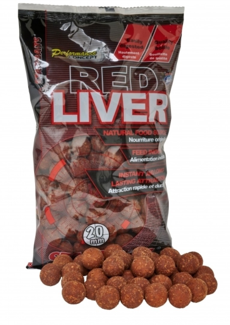 Starbaits Performance Concept Red Liver Bojli 24 mm 1 kg