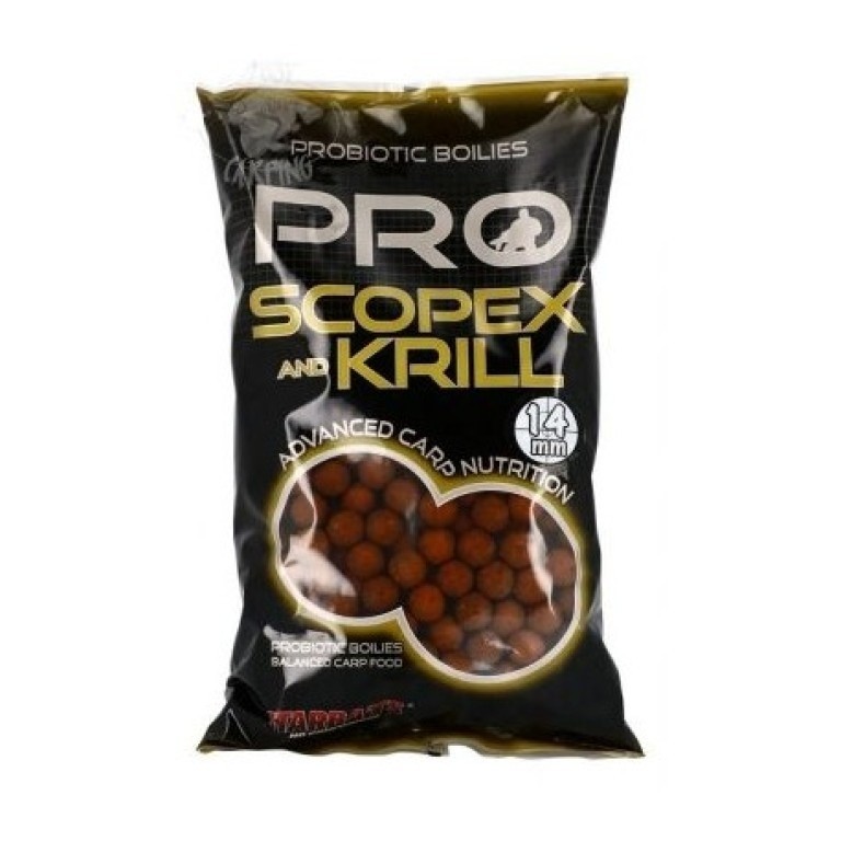 Starbaits Pro Scopex & Krill Bojli 14 mm 1 kg
