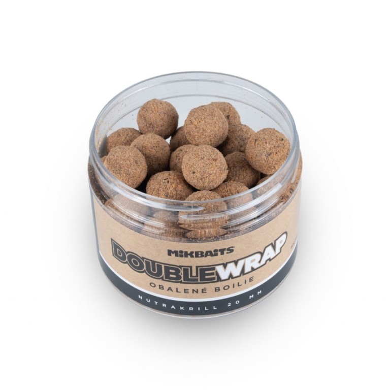 Mikbaits ManiaQ Double Wrap Boilies Nutrakrill 20 mm 500 ml
