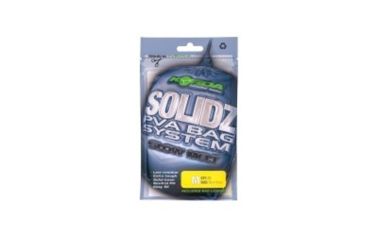 Korda Solidz Slow Melt PVA Bags M - Lassan Oldódó PVA Tasak