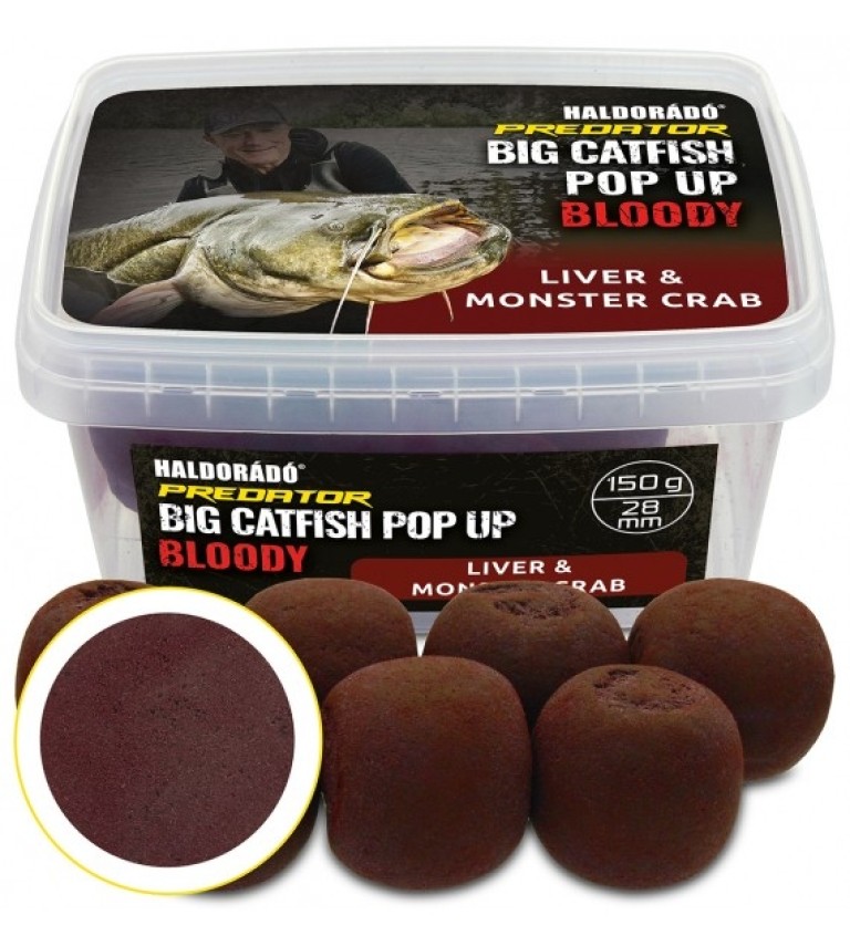 Haldorádó Catfish Pop up Bloody Liver & Monster Crab Extra 28 mm