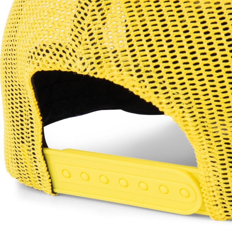 Black Cat Black And Yellow Trucker Cap - Baseball Sapka