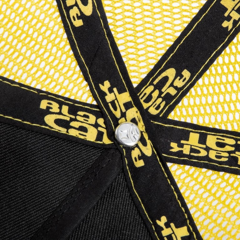 Black Cat Black And Yellow Trucker Cap - Baseball Sapka