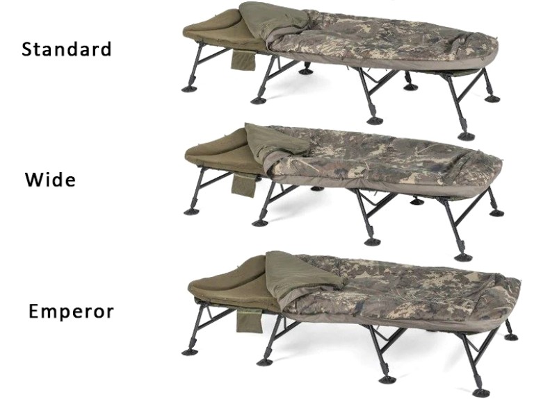 Nash Indulgence HD40 Sleep System 8 Legs Camo Wide - Ágy hálózsákkal