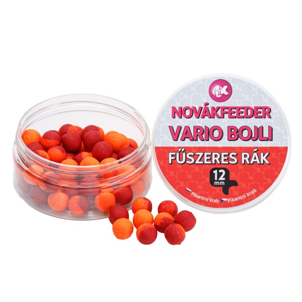 Novák Feeder Vario Bojli 12 mm Fűszeres rák