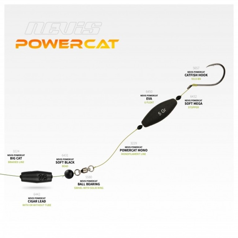 Nevis PowerCat 6/0 - Harcsázó horog