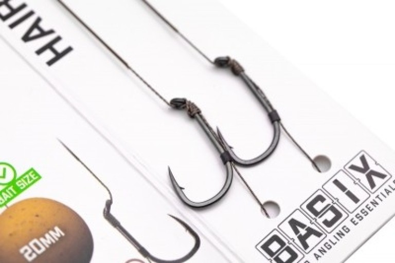 Korda Basix Hair Rigs Wide Gape 4 25 lb - Előkötött előke