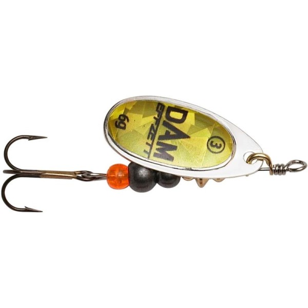 Dam Efzett Fluo Spinner 2 4 g Sinking Gold Prisma - Körforgó Villantó